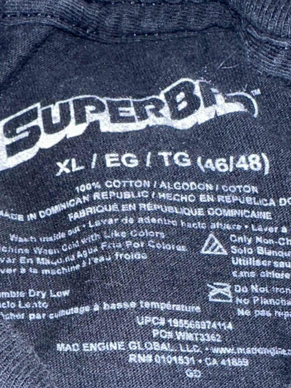 Men’s Superbad Movie McLovin Hawaii ID Graphic T-shirt Size XL - Picture 5 of 5